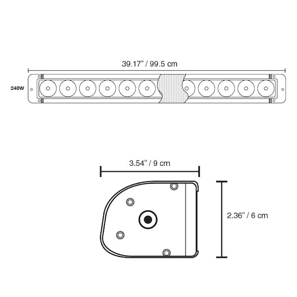 OR Series 39 - 240W Off Road LED Lightbar